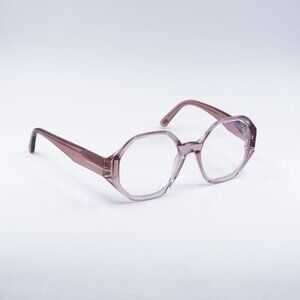 Tom Ford FT5967-B 072 Eyeglasses Pink 53mm Geometric Frame